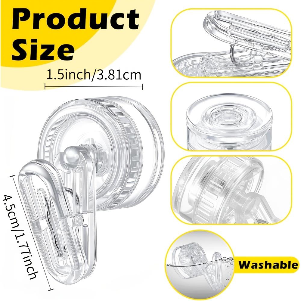 Reusable Vacuum Suction Cup Clips Heavy Duty Wall Hooks Towel Glove Storage Holder