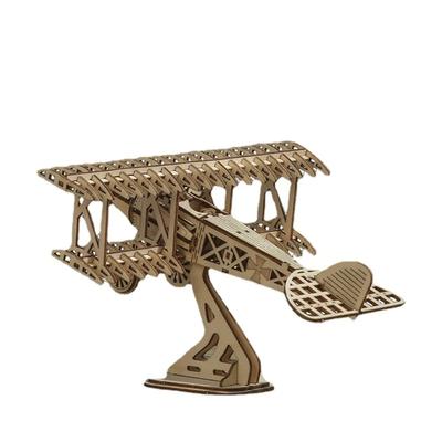 Новый Самолет 3D Пазл Деревянные Игрушки Детские Пазлы Игрушки DIY Креативная Декорация Модель