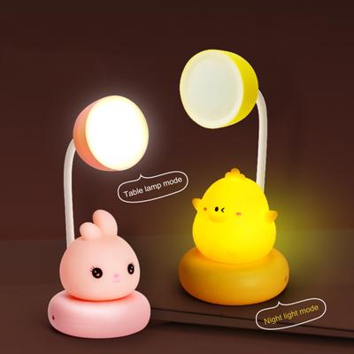 Настольная лампа с рисунком из мультфильма, зарядка от USB, мини-милый ночник, настольная лампа для защиты глаз, светодиодная лампа, креативный ночник, орнамент