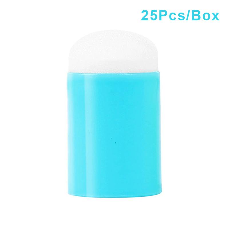 Пальчиковые спонжи для рисования лица, 25 штук, набор для рукоделия, боди-арт, губки для рисования, спонжи-даберы, мел