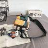 New Nylon Men Chest Bag Multifunctional Black White Crossbody Bag Large Capacity Sports Chest Bag Unisex