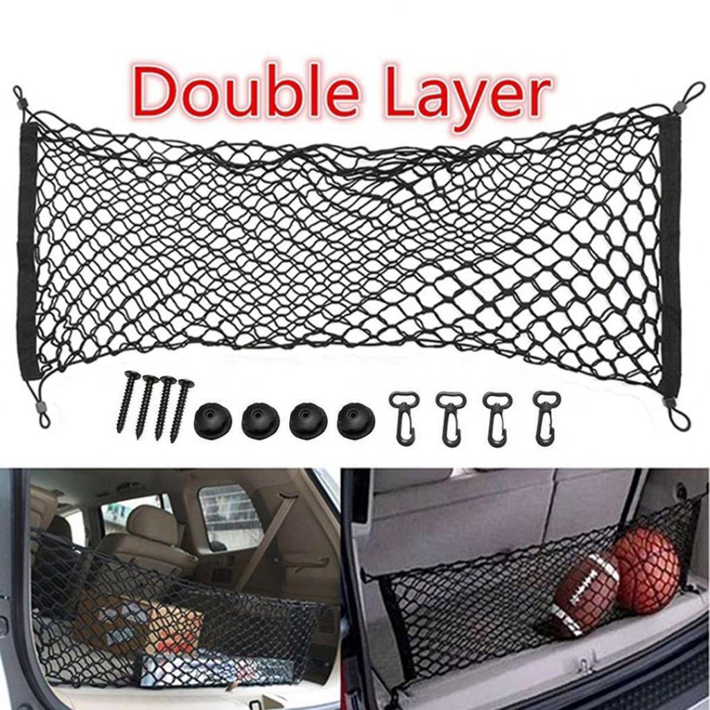 Universal Auto Car Trunk Cargo Storage Organizer Net Bag Mesh Luggage Holder