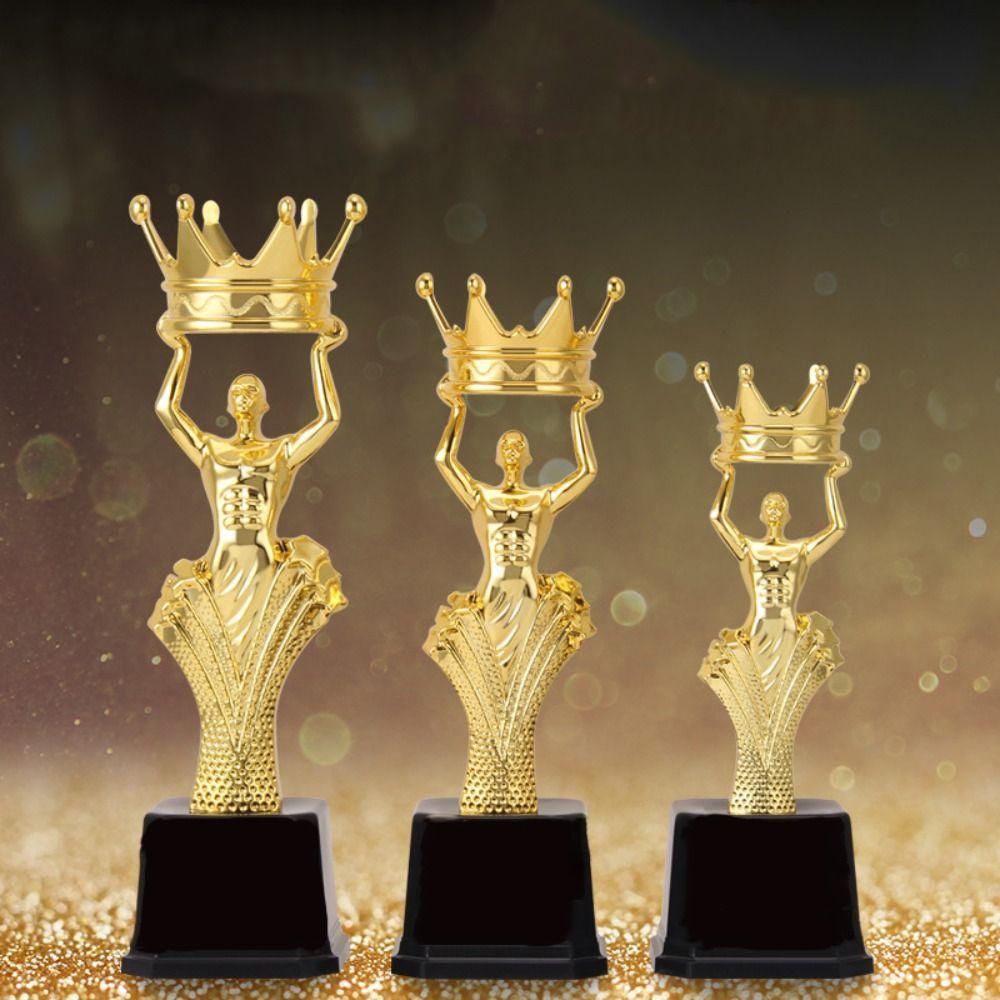Plastic Award Trophy Models Craft Souvenirs Golden Player Award Championship Trophy  School Events