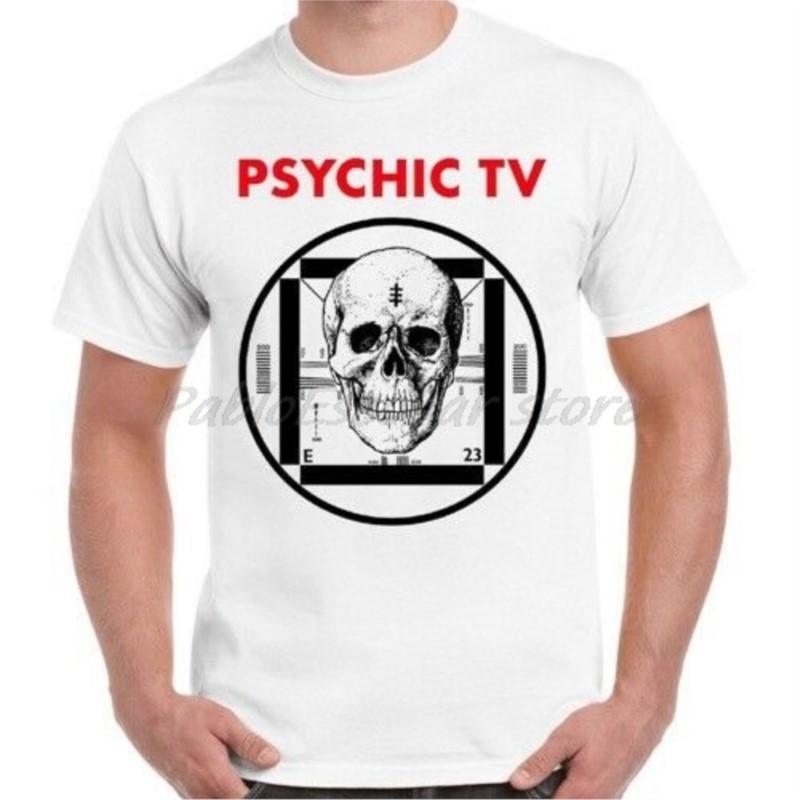 Psychic Tv Force The Hand Of Chance Post Punk Retro T Shirt male brand tshirt summer men cotton tshirt