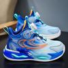 Детские баскетбольные кроссовки 2025 осень дышащие кроссовки для мальчиков ультралегкие нескользящие трендовые мягкие подошвы обувь для детей среднего и старшего возраста