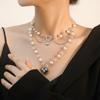 Fashion Sweet Spice Girl Love Multi-layer Necklace Niche Temperament Imitation Pearl Necklace Women