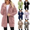 Autumn Winter Women Hooded Plush Velvet Jacket Cardigan Coats Oversized Up Fuzzy Casual Cardigan Warm Outerwear Lady Jacket