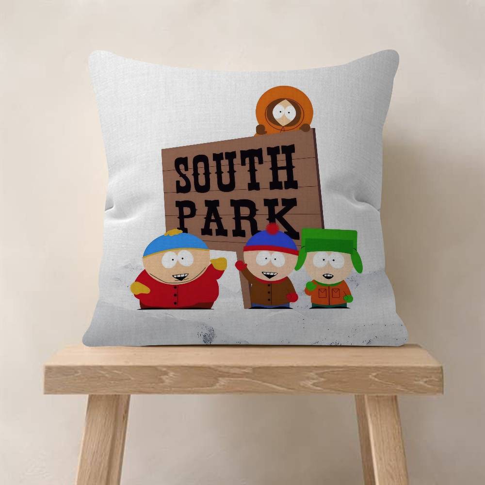 Cartoon SSouth cute PPark Cushion Cover Inches Farmhouse Decor Home Throw Pillow Covers for Couch Decorations