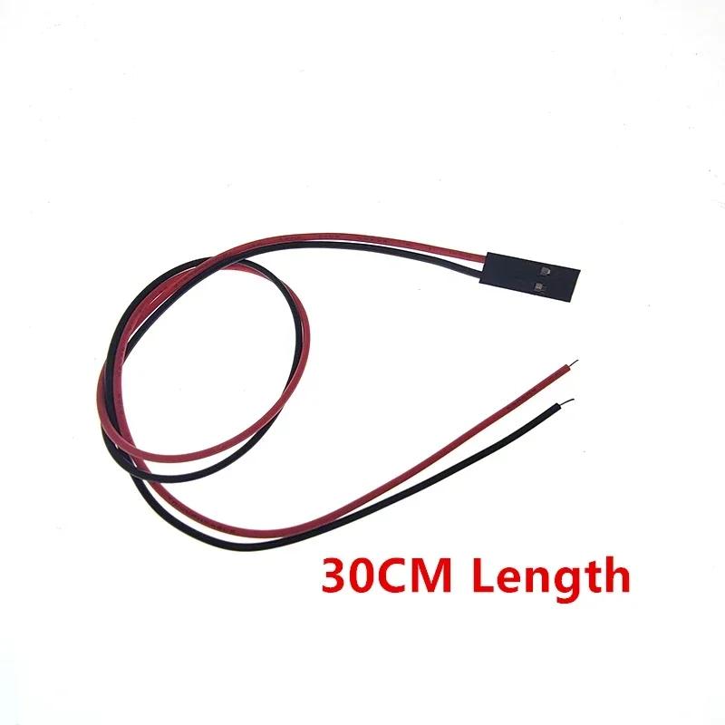 10 шт./лот 2PIN 2-контактный женский соединительный провод 26AWG 2P Dupont кабель для 3D-принтера длина 10 см/20 см/30 см