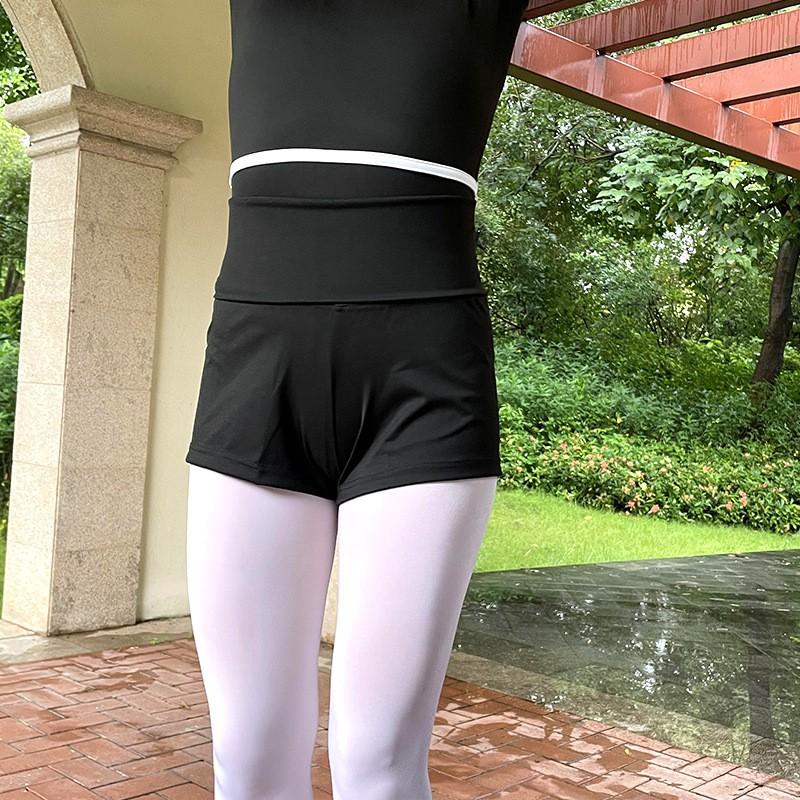 High-Waisted Ballet Dance Shorts Women Stretchy Training Underwear Gymnastics Workout Bottoms