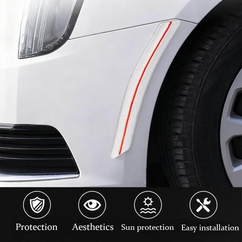 Universal Truck Car 2PCS Bumper Protector Strips Rubber Anti Scratch Guard Protective Corners for Exterior Protection