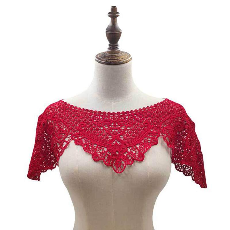 Hollow Dress Applique DIY Sewing Motif Lace Collar Sewing Craft Blouse High Quality Lace Fabric 1PC 3D Hot Sale Trims Popular Neckline Decor