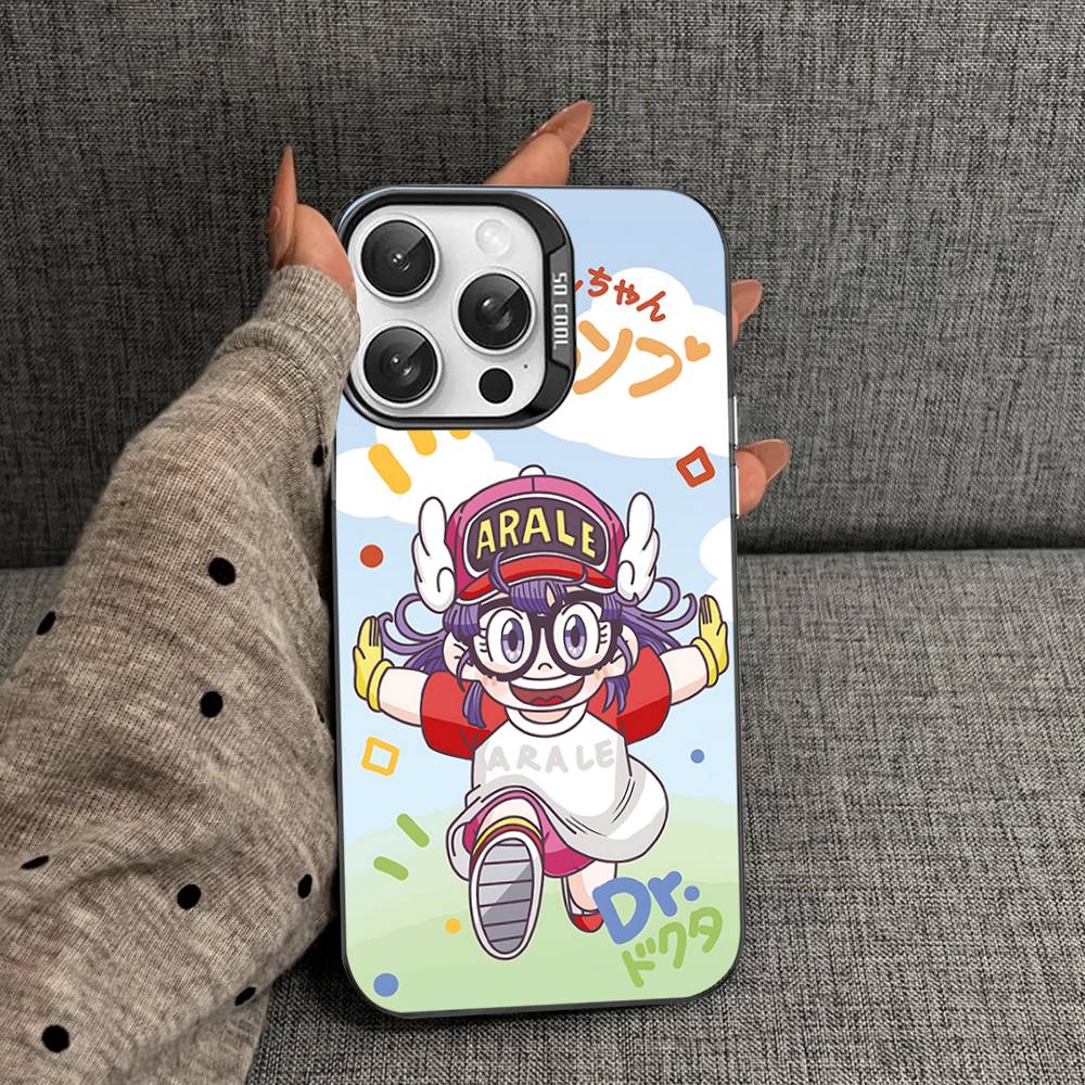 Cartoon Dr Slump Color Phone Case For IPhone 17 16 15 14 13 12 11 Pro Max Plus Pro Shell