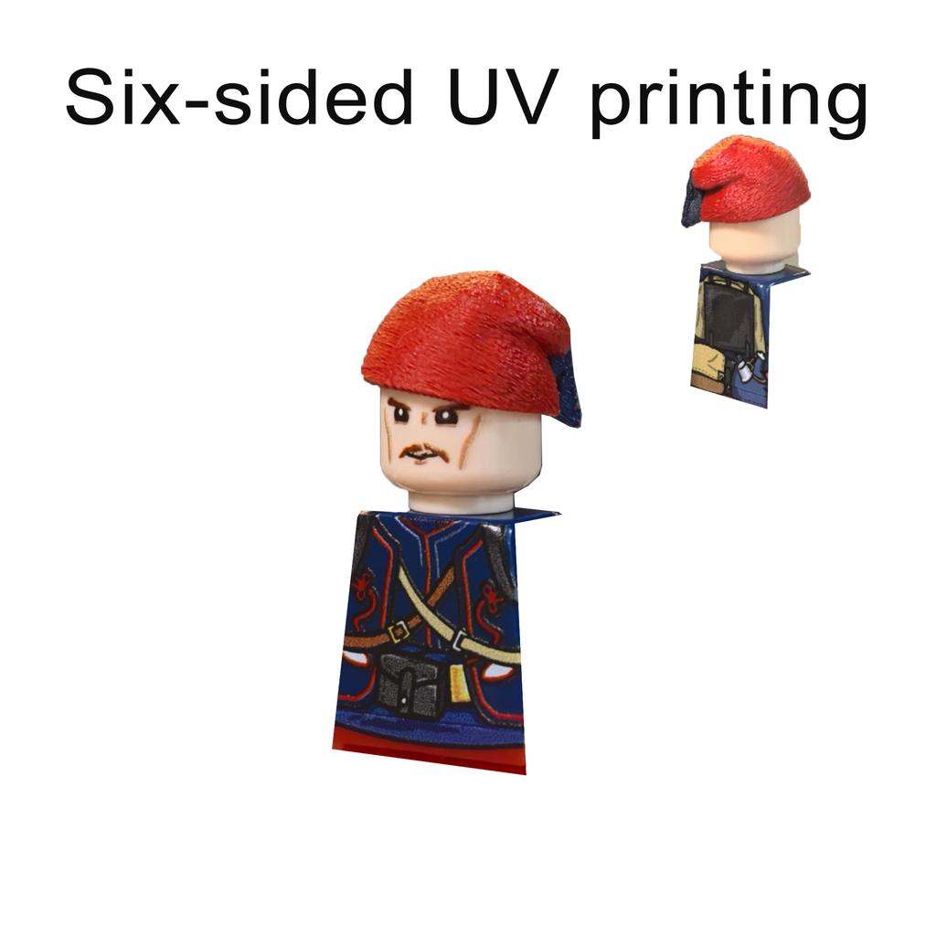 MOC UV Printing Military Building Blocks Accessories Soldier Figures Special Forces Army Sniper Police Bricks Toy Children Gift