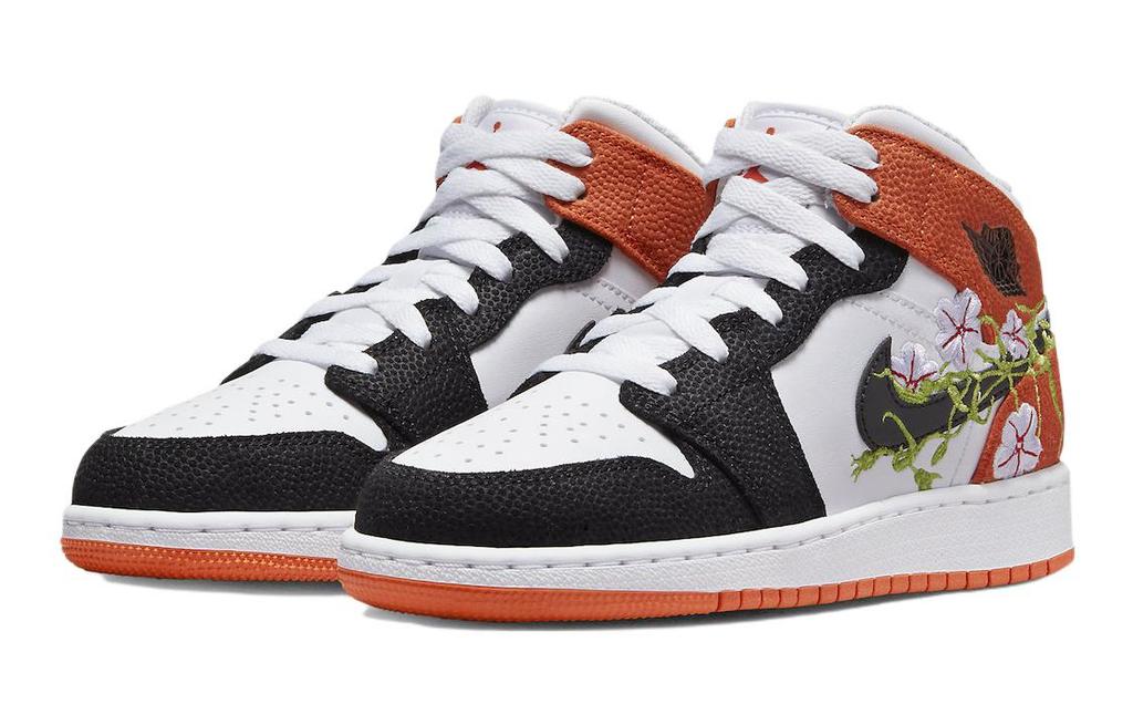 Jordan 1 Mid SE Баскетбольные Цветущие GS DQ8390-100