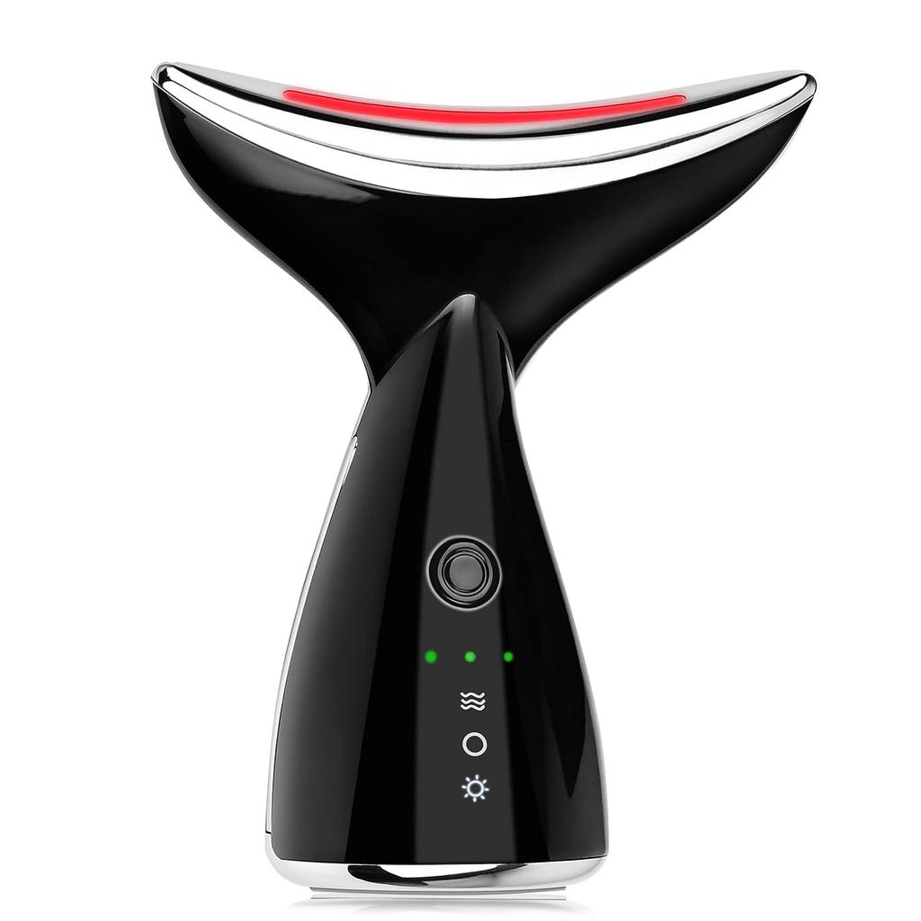 Косметическое устройство для лица и шеи, лифтинг-массажер для шеи, 45 ℃, подтягивает кожу, уменьшает морщины на двойном подбородке, удаляет 3 режима, инструменты для ухода за кожей