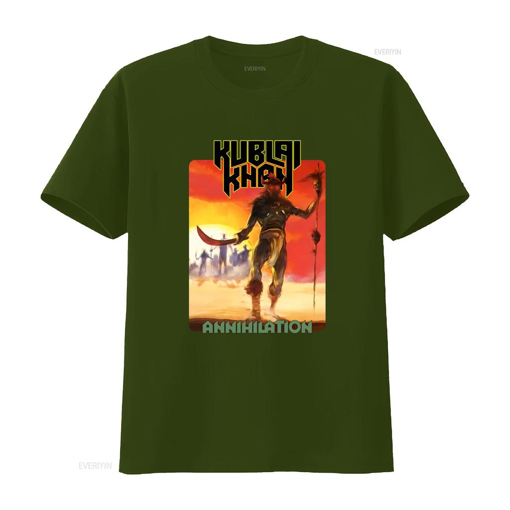KUBLAI KHAN Annihilation T shirt Perfect for Metal Music Fans vintage Washed Breathable designer clothes Stylish fashion