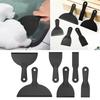 6 Pack Plastic Putty Knife for Various Use Putty Knife Set Spackle Tool Set of 6 Plastic Paint Scrapers