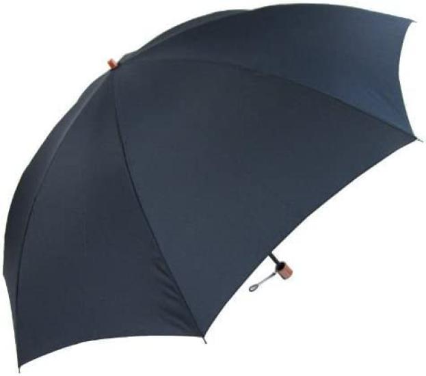 Okamoto Harajuku Store Folding Umbrella for Men and Traditional Navy Women, Durable, 8-Rib, Lightweight, Two-Stage, 60cm,