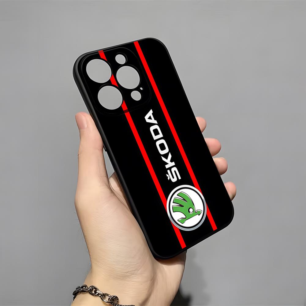 Дизайн Суперкара - Чехол для телефона Skoda для 16 Pro Max iPhone 15 14 Pro Max 13pro 11 X Xs Xr 8 7Plus Силиконовая крышка