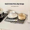 1 шт. Силиконовый коврик для сушки посуды, коврик для сушки кастрюль и тарелок для кухонной посуды, нескользящие коврики, подставка против ожогов, кухонная утварь