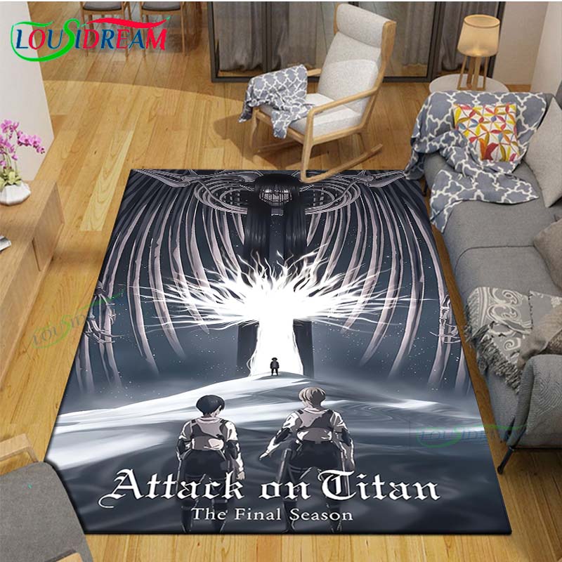 Модный 3D Мультяшный Ковер с Принтом A-Attack T-Titan для Гостиной, Противоскользящий Коврик, Коврики для Детской Комнаты, Коврик для Йоги, Декор, Подарок