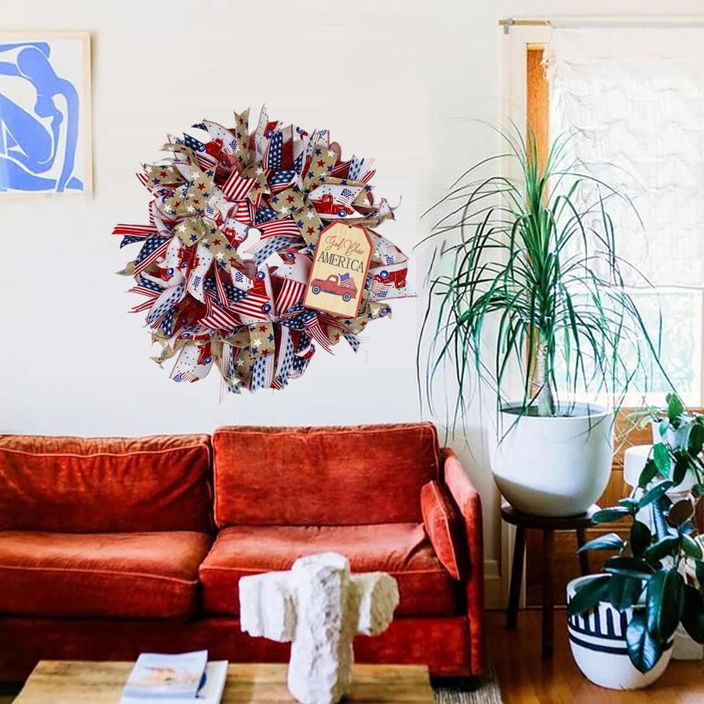 3DIndependence Day Flag Garland Home Front Decoration Door Hanging Garland Pendant