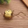 With Chain Kitchen Gadget Teapot Shape Tea Strainer Diffuser Tea Infuser Herbal Spice Filter