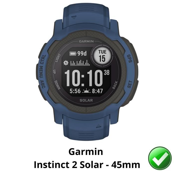 Защитная пленка для Garmin Instinct 2 Solar - 45 мм [Упаковка 6 штук] Защитная пленка из пластика Ультратонкая Phonillico