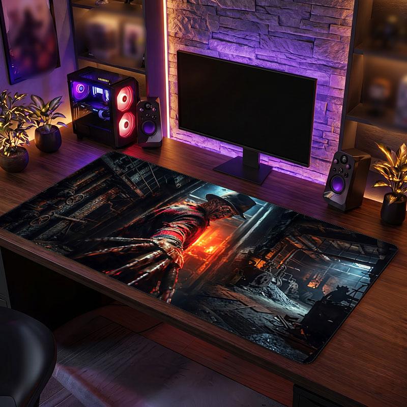 Big Mouse PadA Nightmare on Elm Street Freddy Krueger Extended Soft Desk Mat Gaming Office Computer Table Decor Mat