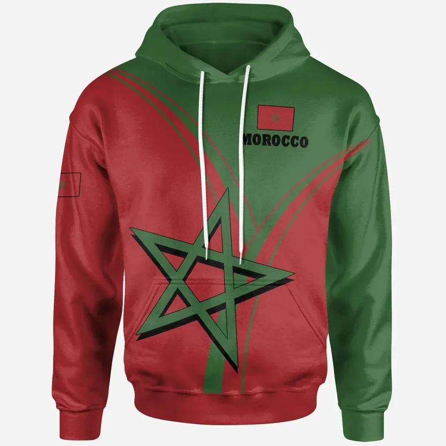 Новая толстовка с капюшоном с логотипом Morocco, 3D-печатная толстовка, мужская и женская толстовка с капюшоном, толстовка большого размера, детский джемпер, спортивная толстовка