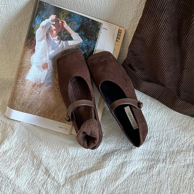 Дизайнерские винтажные туфли-лодочки для женщин Mary Jane, модные туфли с квадратным носком, весенние повседневные балетки 2025 года