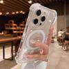 Прозрачный Магнитный Мягкий Чехол Для Телефона Для iPhone 17 Air 16 15 14 Plus 13 12 11 Pro Max Беспроводная Зарядка Magsafe Ударопрочный Чехол