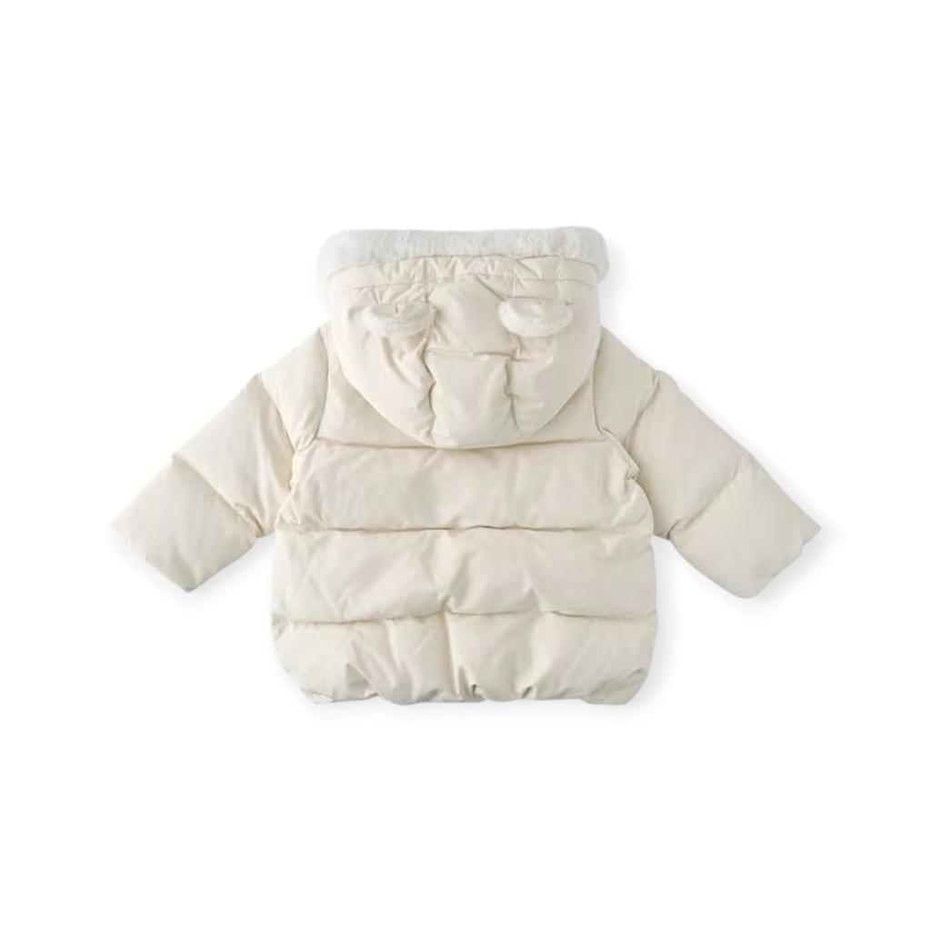 Корейская детская куртка Minkmui Baby Down Jacket осень-зима 2024 - кремовый