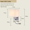 USB Charging European Style LED Wall Lamp for Indoor Use - Ideal for Hotels and Bedrooms