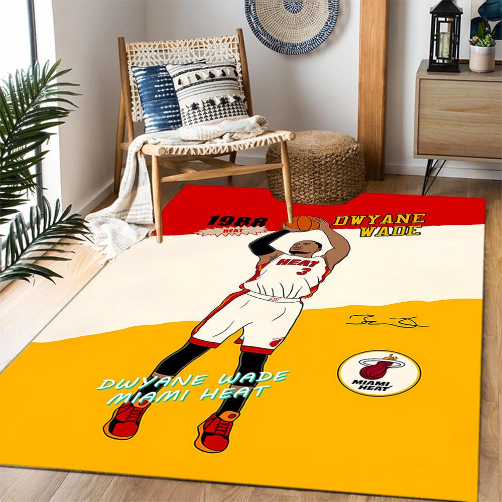 Ronaldo's Brazil Legend Themed Anti-Slip Rugs - Polyester Home Decor, Suitable for Bedrooms, Living Rooms, Doorways, Studios, and Decorations