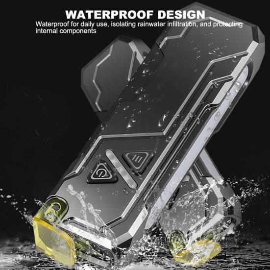 Rgb светодиодный фонарик с клипсой, магнитными режимами, регулируемый, 680 люмен