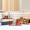 Christmas DIY English Letter Brand Wooden Tabletop Small Tabletop Set Christmas Gifts