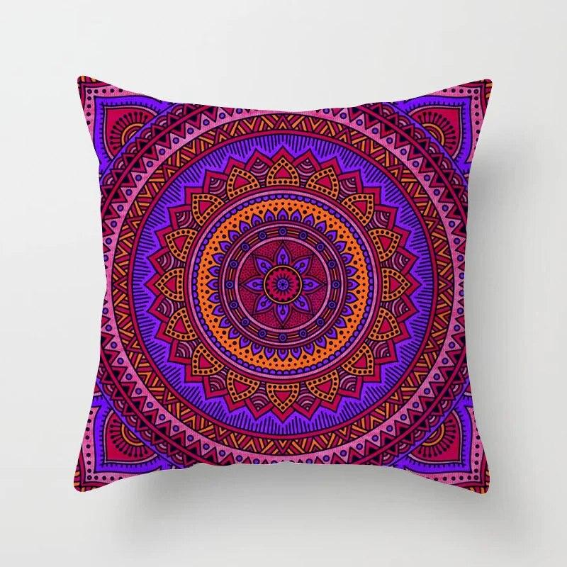 Multi-Printing Sofa Pillow Covers Bedroom Home Decor Car Office  Mandala Pattern Cushion