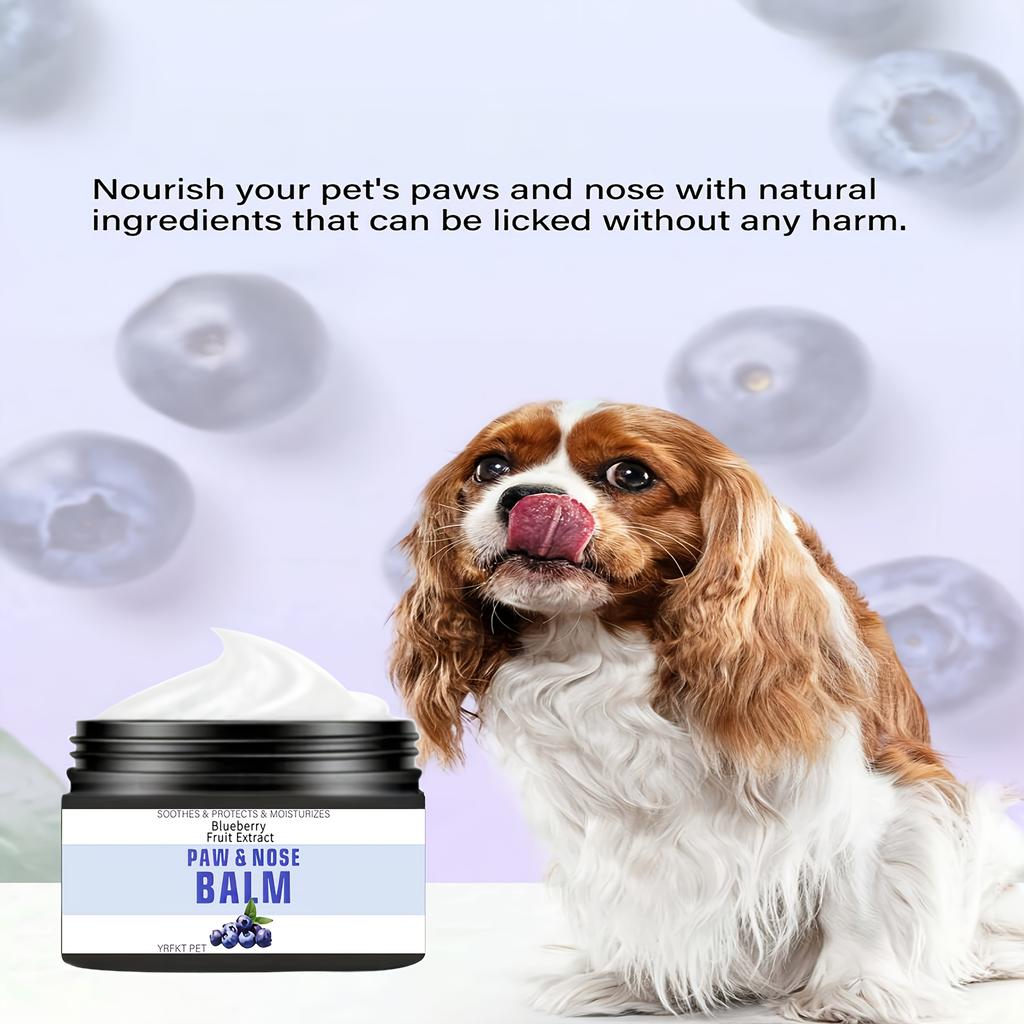 YRFKT Natural Dog Claw Cream - protects paws from damage from high temperature road surfaces, applying wax to dry paws and nose to protect paws