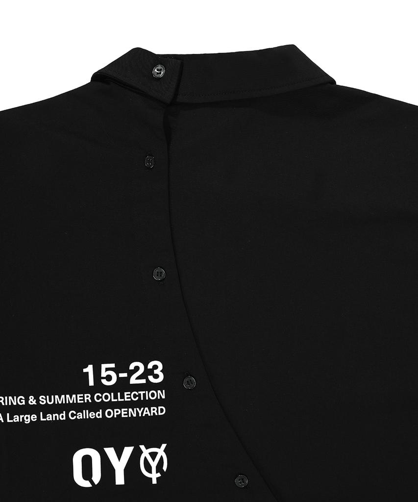 OHY Curve Line Shirt-Black