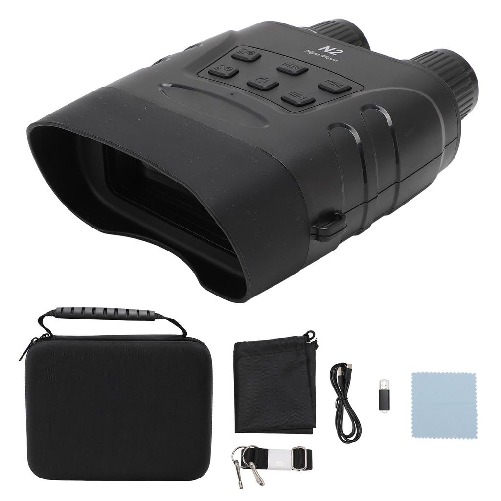 Infrared Night Vision Binoculars 5X Digital Zoom 2.4inch 1080P Screen HD 10MP 7 Levels Brightness