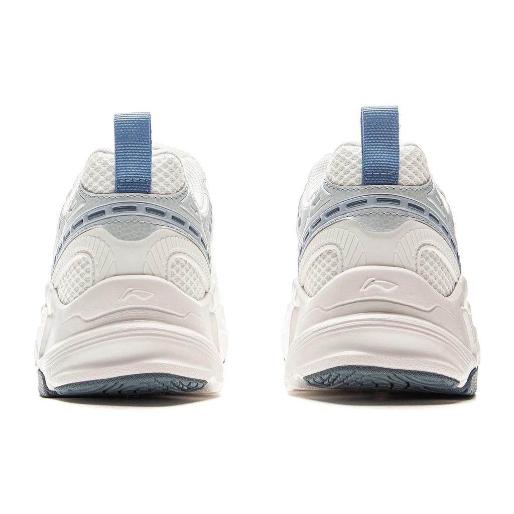 Li Ning Meteor 2K Классические модные универсальные ретро удобные нескользящие износостойкие дышащие низкие папины туфли женские кроссовки белые синие AGCV114-3