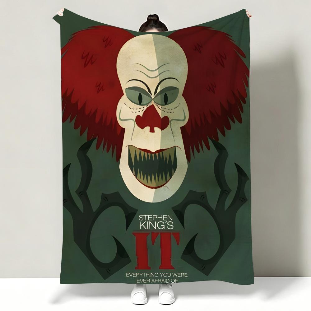 Movie I-It Chapter One Throw Soft Warm Flannel Throw Blanket, Multi-use for Sofa Bed Office Nap