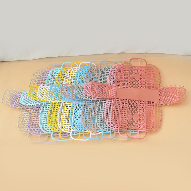 Маленькая пластиковая корзина для хранения, 1 шт., корзина для ванны, корзина для белья, складной органайзер для шампуня, студенческое общежитие