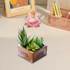 6Pcs Bee Stakes Diamond Painting Kits Animal Diamond Art Kits Diamond Art Garden Decor Kits for Flower Plant Pot