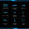 Дюймовый игровой монитор 165 Гц, совместимый с PS5 ЖК-дисплей 165 Гц, скорость отклика 1 мс, отсутствие мерцания, фильтр синего света FHD HDMI, матовый, гарантия производителя 3 года