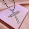 Ожерелье-распятие Легкая роскошь Нишевые украшения для женщин Пар Мужчин Цепочка для свитера Хип-хоп украшения