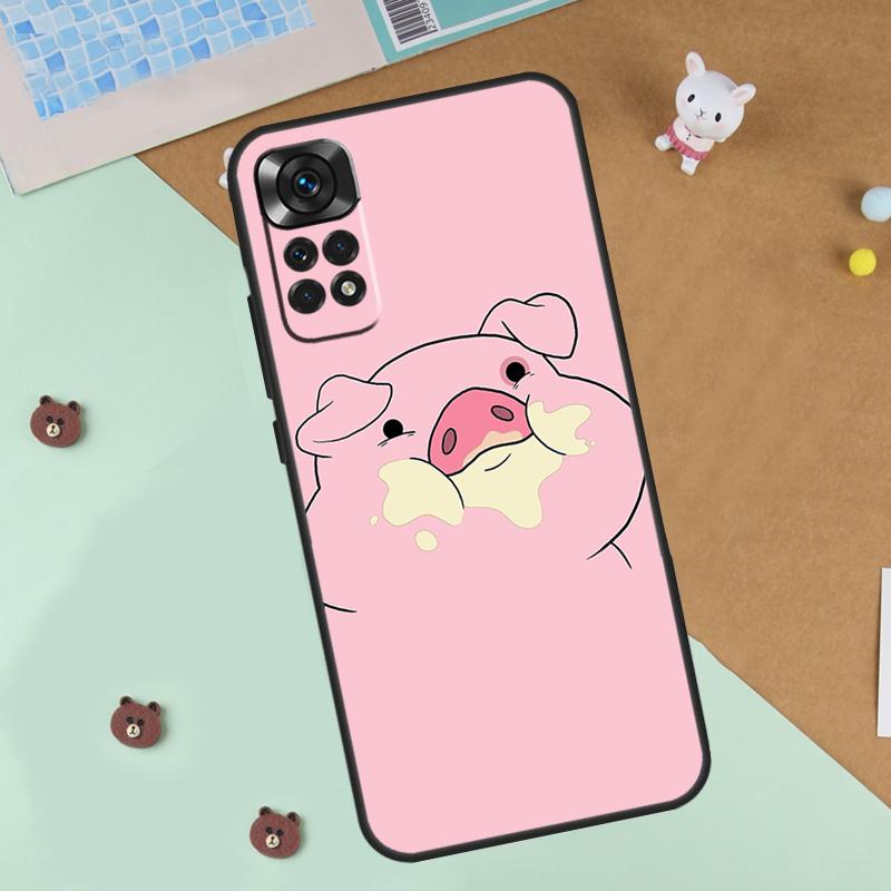 Мультяшный чехол-поросенок для Xiaomi Redmi Note 13 12 11 9 10 14 Pro 10S 11S 12S Чехол для Redmi 13C 10C 12C 14C