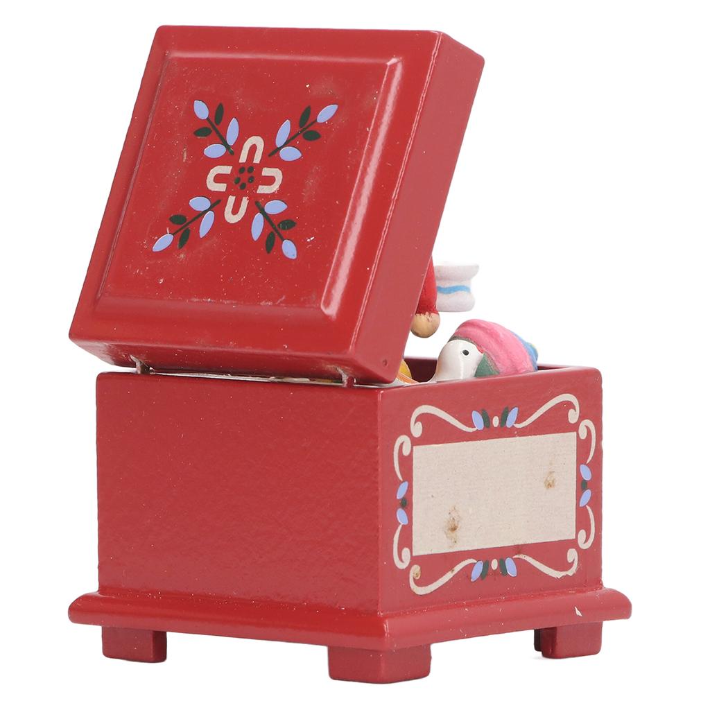 1:12 Miniature Dollhouse Box Tiny Vintage Wooden Dollhouse Chest for Desk Room Decoration